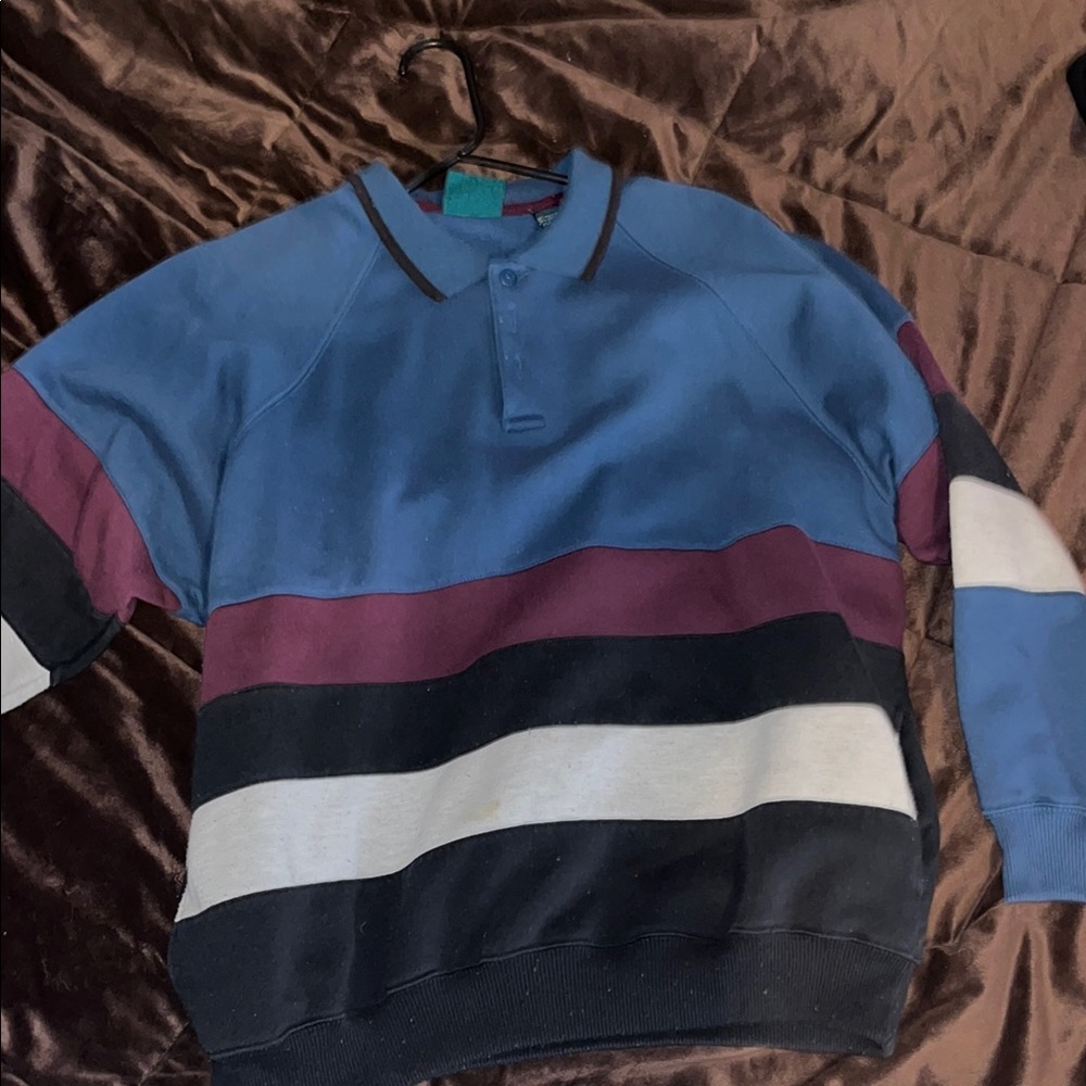 colorful quarter zip